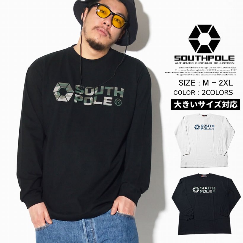 サウスポール SOUTHPOLE Tシャツ メンズ 長袖 ロンT 11711002 大きいサイズ 2017 春夏 新作