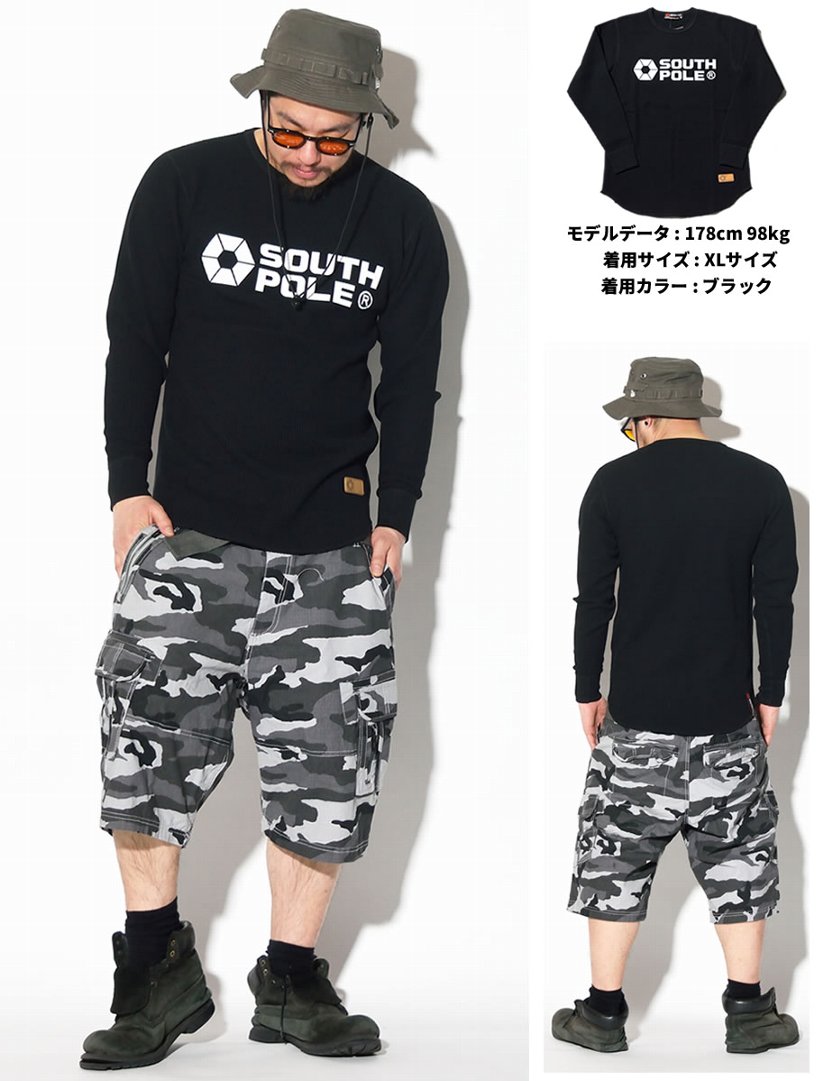 サウスポール SOUTHPOLE Tシャツ メンズ 長袖 サーマルロンT 11711010 大きいサイズ 2017 春夏 新作