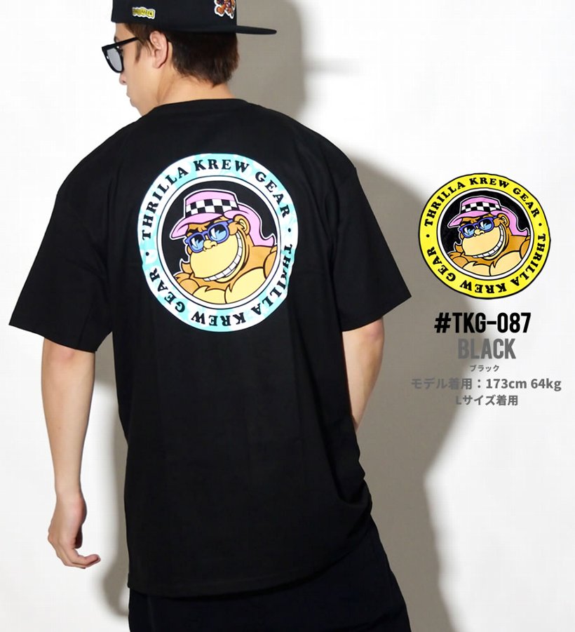THRILLA KREW Tシャツ メンズ 半袖 TKG-087 Floral Dot Logo Tee