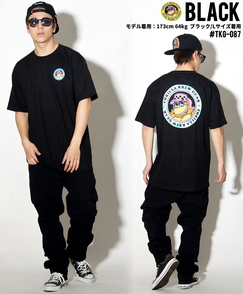 THRILLA KREW Tシャツ メンズ 半袖 TKG-087 Floral Dot Logo Tee