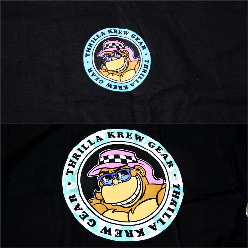 THRILLA KREW Tシャツ メンズ 半袖 TKG-087 Floral Dot Logo Tee
