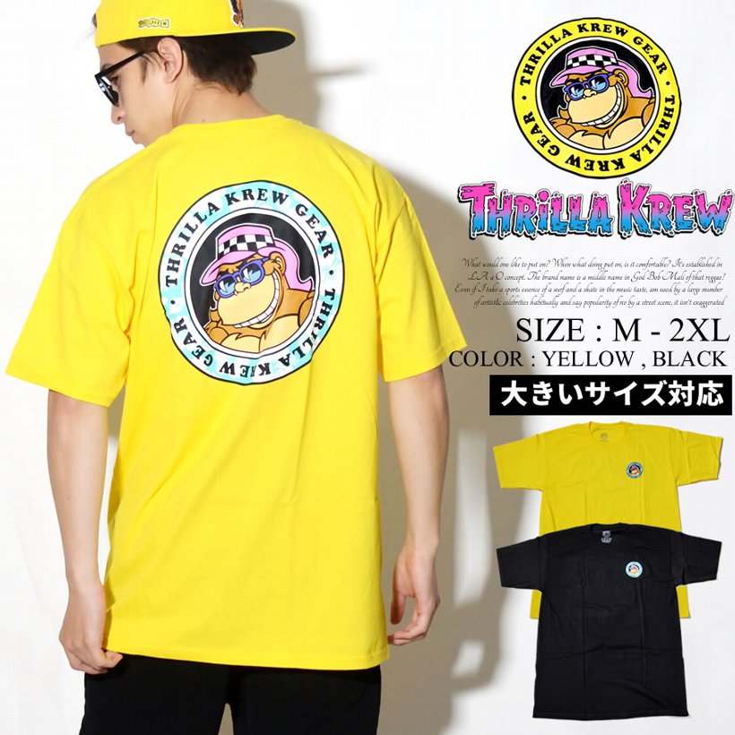 THRILLA KREW Tシャツ メンズ 半袖 TKG-087 Floral Dot Logo Tee