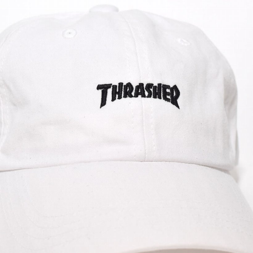 スラッシャー THRASHER キャップ 6パネル ローキャップ 16TH-C25 ホワイト 白 2016春新作