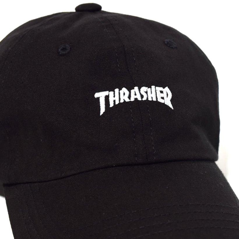 スラッシャー THRASHER キャップ 6パネル ローキャップ 16TH-C25 ブラック 黒 2016春新作