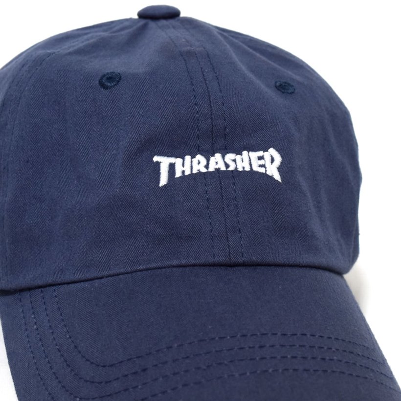 スラッシャー THRASHER キャップ 6パネル ローキャップ 16TH-C25 ネイビー 紺 2016春新作