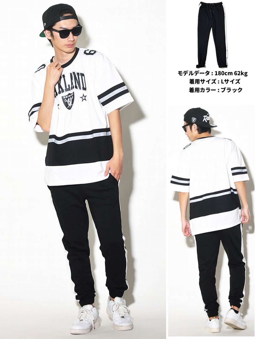スラッシャー スウェットパンツ メンズ ブランド 細身 ストレート サイドライン スポーツ 大きいサイズ THRASHER