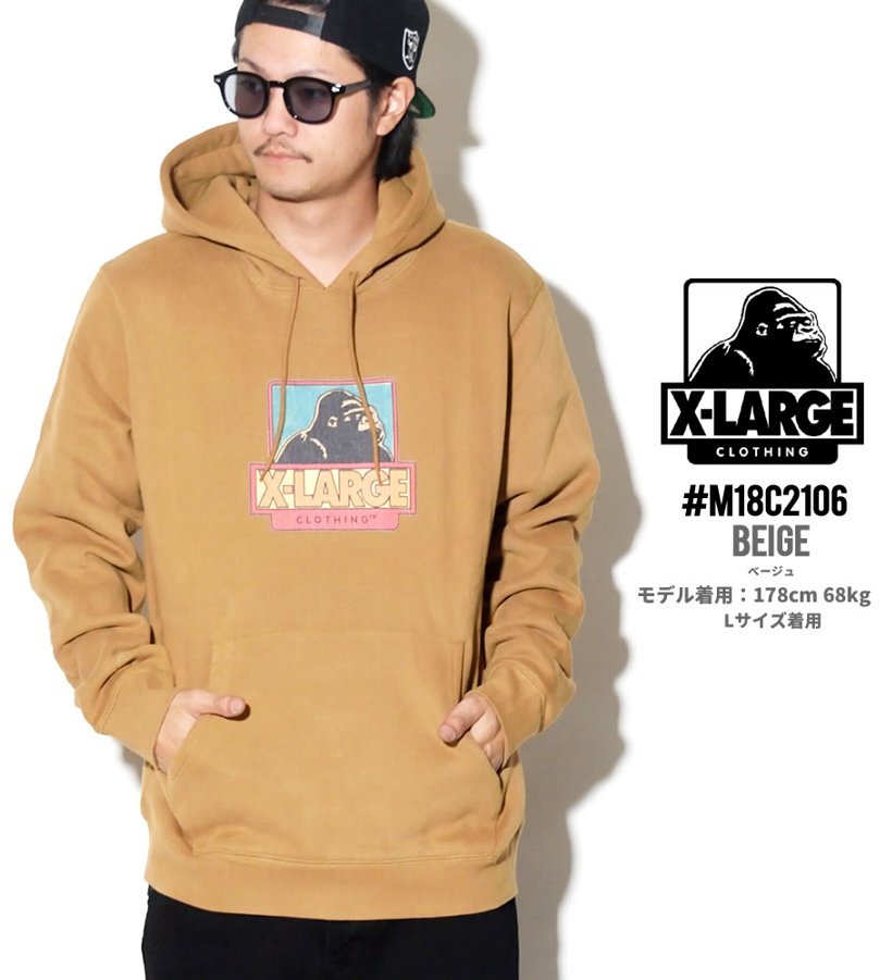エクストララージ パーカー メンズ XLARGE STRIP OG PULLOVER HOODIE M18C2107