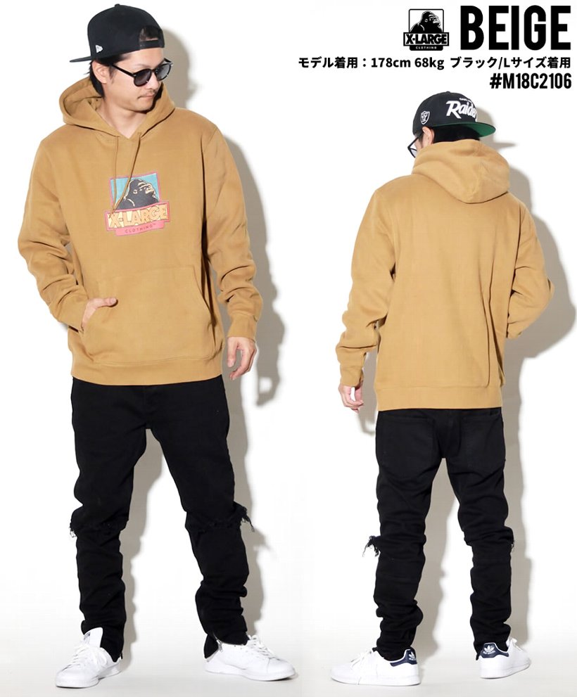 エクストララージ パーカー メンズ XLARGE STRIP OG PULLOVER HOODIE M18C2107