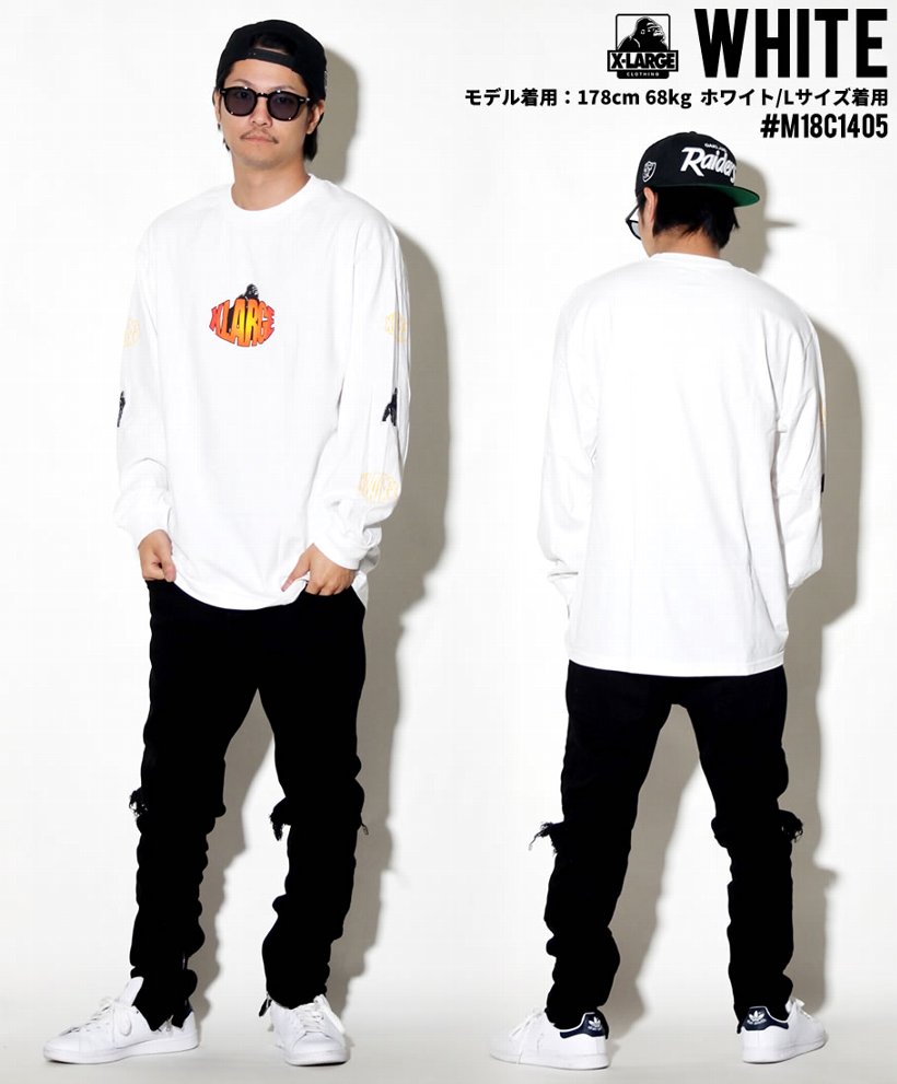 エクストララージ Tシャツ メンズ 長袖 XLARGE GAZE LS TEE M18C1405