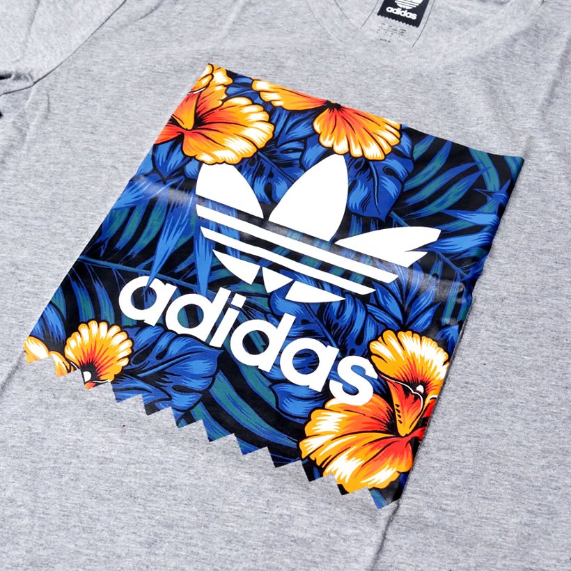 Adidas アディダス Tシャツ 半袖tシャツ アロハ柄 Sweet Leaf Blackbird Tee Bj8719 Adtt027