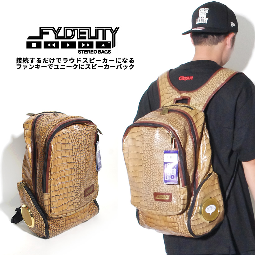 Fydelity フィデリティ スピーカーバック バックパック リュックサック 通販 ストリート系 B系 Hiphop ヒップホップ ファッション Fdbt112