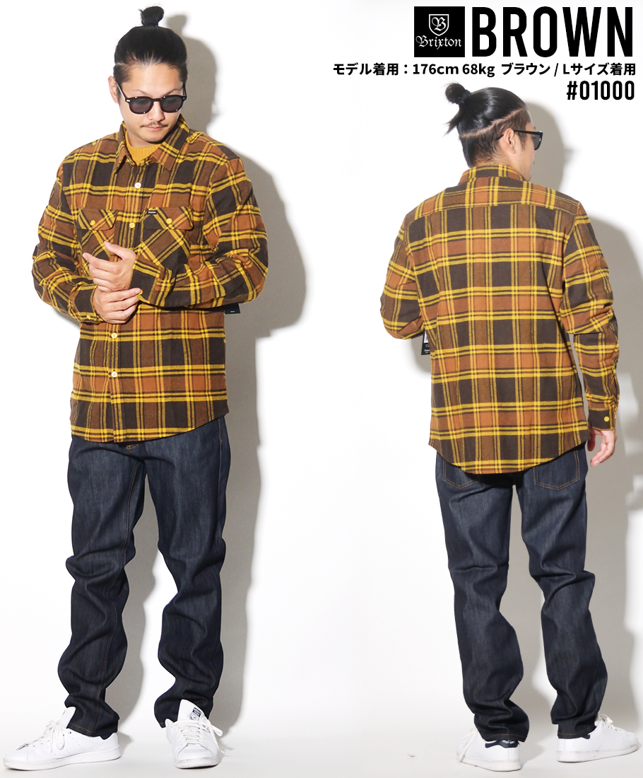 Brixton ブリクストン チェック柄 長袖シャツ メンズ レディース Bowery L S Flannel 西海岸 ストリート系 スケーター カジュアル ファッション 帽子 通販