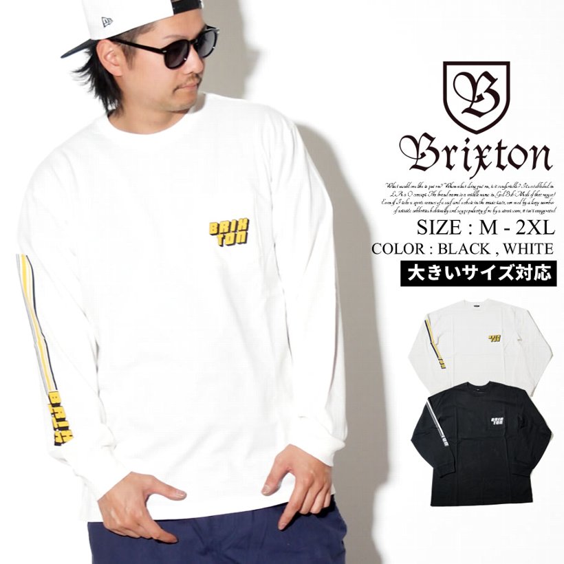 Brixton ブリクストン ロング 長袖 Tシャツ メンズ 胸ポケット Chiba L S Stt Pkt 西海岸 ストリート系 スケーター カジュアル ファッション 服 通販