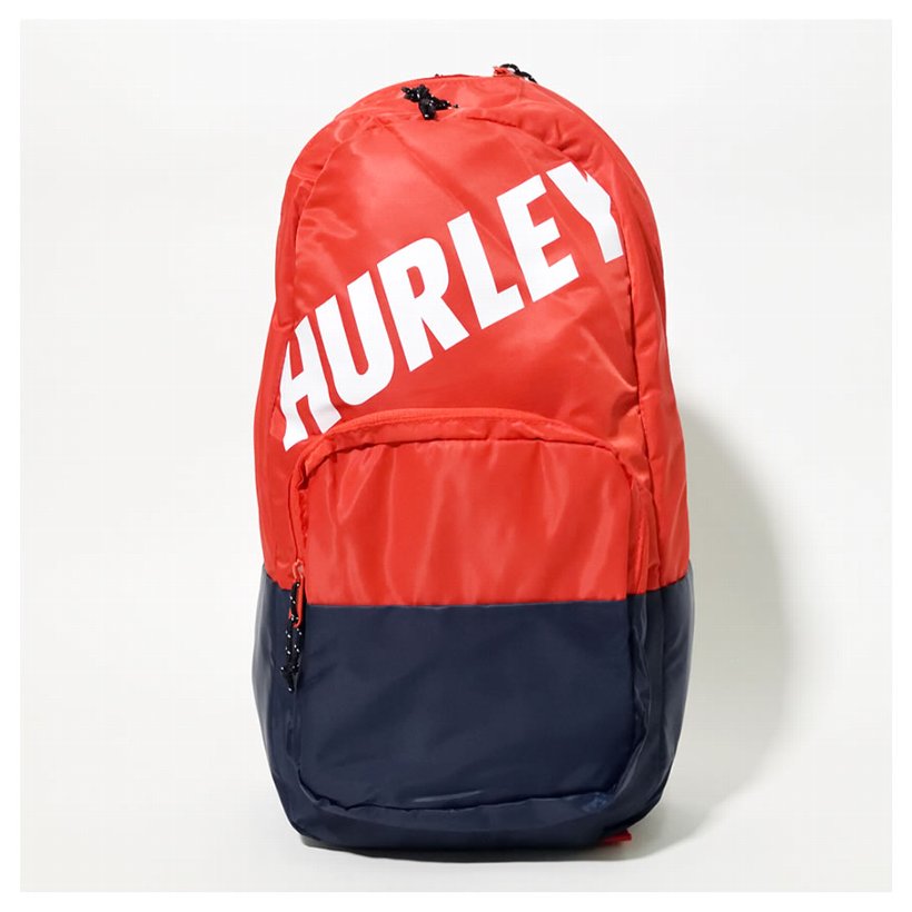 Hurley ハーレー バックパック リュック メンズ レディース ネームロゴ レッド Fastlane Backpack Hu0127