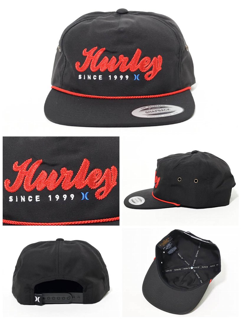 Hurley ハーレー キャップ メンズ レディース ネームロゴ ブラック Surf Park Hat Cq8653