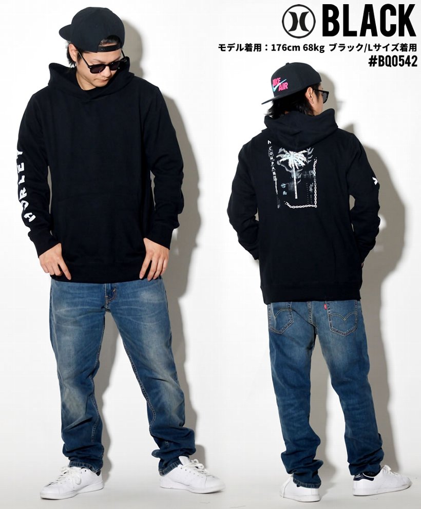 Hurley ハーレー パーカー メンズ プルオーバー ロゴ サーフ系 アメカジ ファッション Burn Baby Pullover Bq0542 服 通販