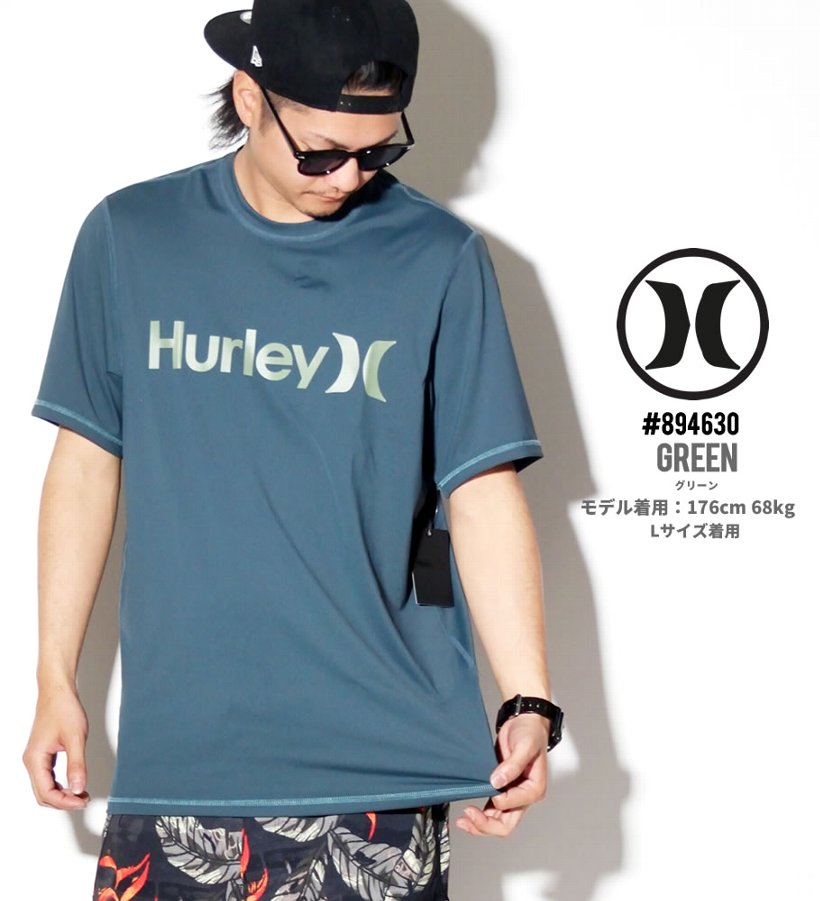 Hurley ハーレー 半袖 ラッシュガード メンズ サーフ系 ストリート系 スケーター ファッション 4630 Hatt002