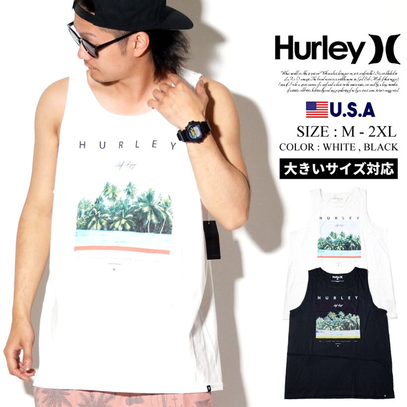 Hurley ハーレー タンクトップ メンズ ロゴ サーフ系 ストリート系 スケーター ファッション Bv9991 服 通販