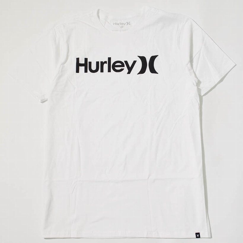 Hurley ハーレー Tシャツ メンズ 半袖 定番ロゴ サーフ系 ストリート ファッション ホワイト Ah7935