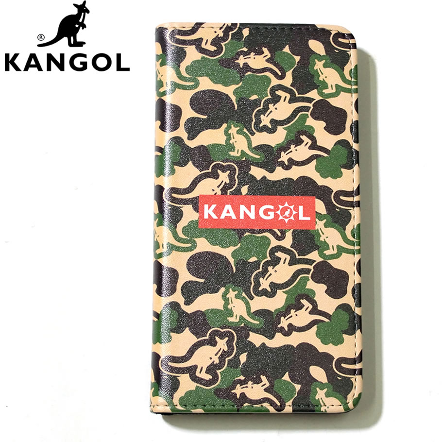 Kangol カンゴール Iphone アイホンケース スマホケース 携帯カバー 手帳型 カンガルー 総柄 ロゴ 迷彩柄 カモフラ Lca0021 Klat004