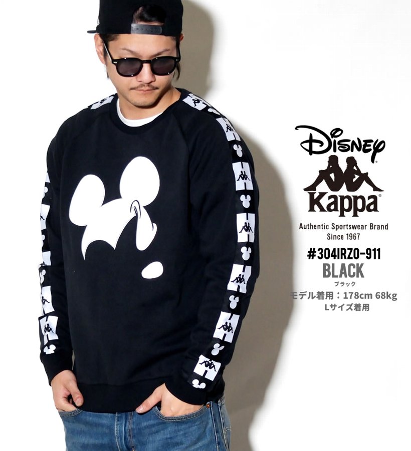 Kappa カッパ トレーナー メンズ ディズニー ミッキー ロゴ ストリート系 ヒップホップ ファッション 304irz0 服 通販