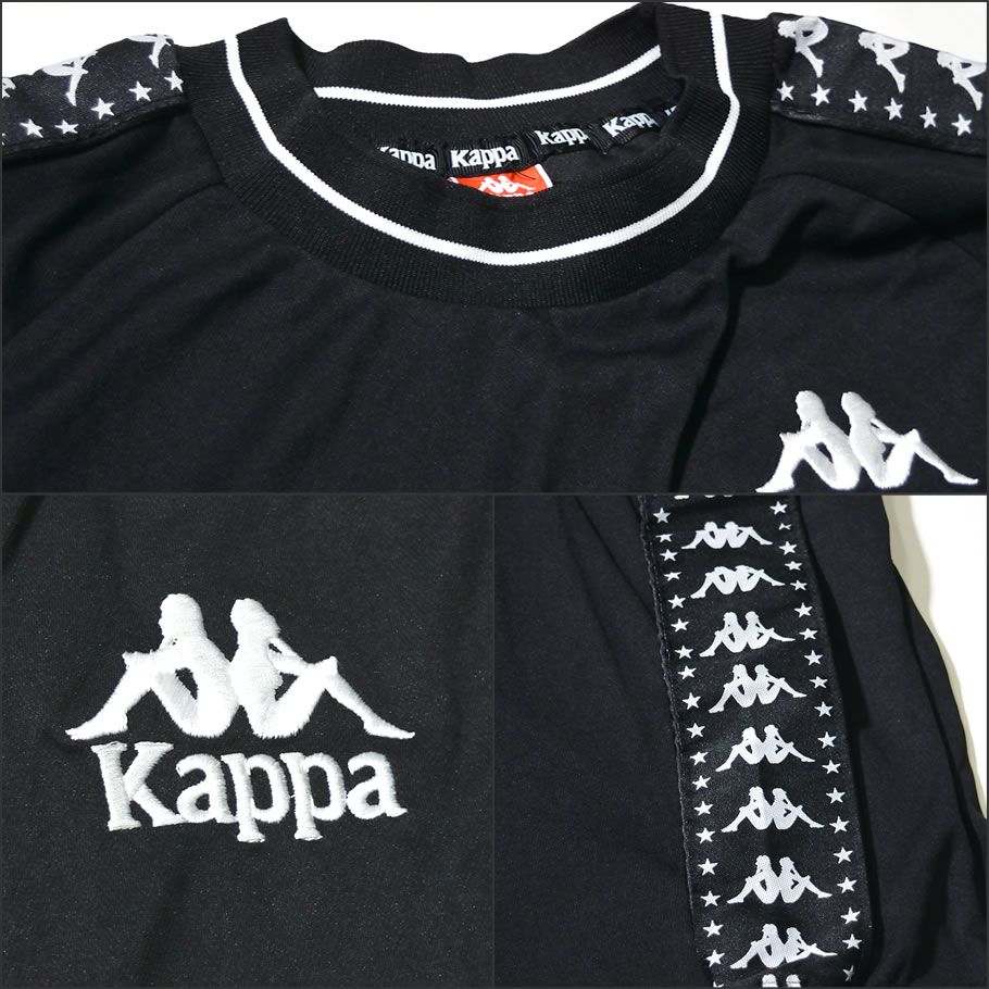 Kappa カッパ ロングtシャツ 長袖tシャツ メンズ サイドライン ロゴ