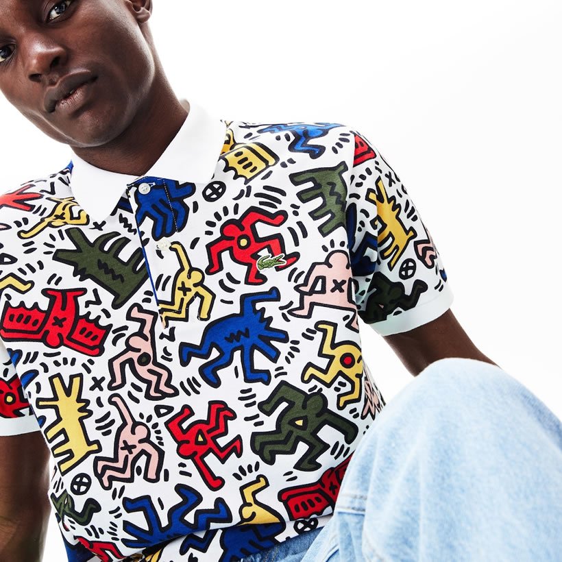 Lacoste Keith Haring ラコステ キースへリング コラボ ポロシャツ メンズ 大きいサイズ 半袖 ロゴ ストリート系 カジュアル ファッション Ph4344 服 通販