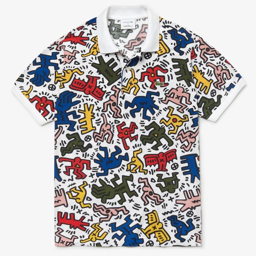 Lacoste Keith Haring ラコステ キースへリング コラボ ポロシャツ メンズ 大きいサイズ 半袖 ロゴ ストリート系 カジュアル ファッション Ph4344 服 通販