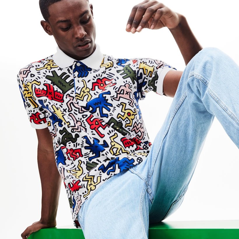 Lacoste Keith Haring ラコステ キースへリング コラボ ポロシャツ メンズ 大きいサイズ 半袖 ロゴ ストリート系 カジュアル ファッション Ph4344 服 通販