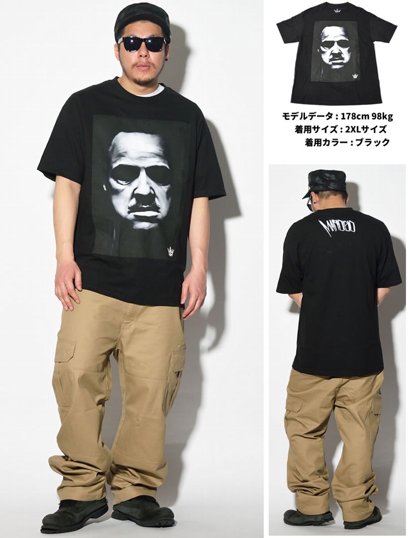 Mafioso マフィオソ 半袖tシャツ メンズ God Father Mtmm ローライダー West Coast 西海岸 B系 Hiphop ヒップホップ ファッション