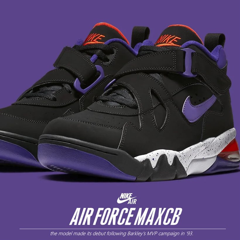 nike air force max cb black court purple