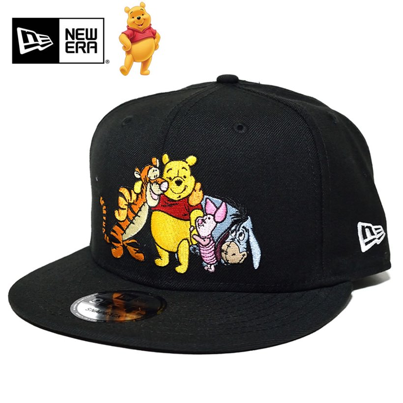 New Era ニューエラ スナップバックキャップ 9fifty ディズニー くまのプーさん フレンズ ブラック Nwct1344