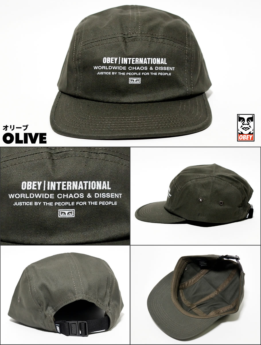 Obey オベイ ジェットキャップ キャンプキャップ メンズ レディース 5パネル ヒップホップ ストリート系 ファッション 帽子 通販