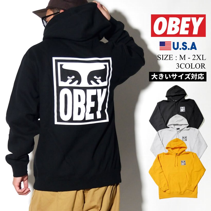 Obey オベイ パーカー メンズ ロゴ ストリート系 ファッション 服 通販