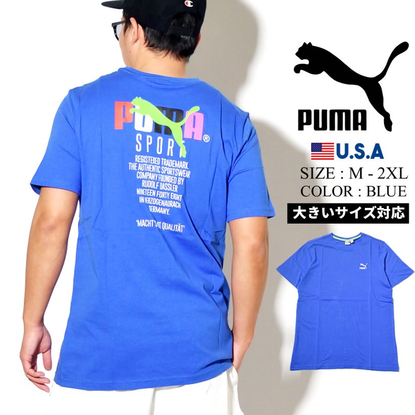 Puma プーマ 半袖 Tシャツ メンズ Graphic Tee Tfs Dazzling Blue