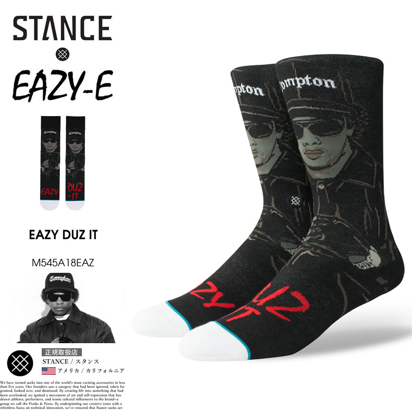 STANCE SOCKS スタンスソックス 靴下 EAZYE NWA 通販 SAAT030