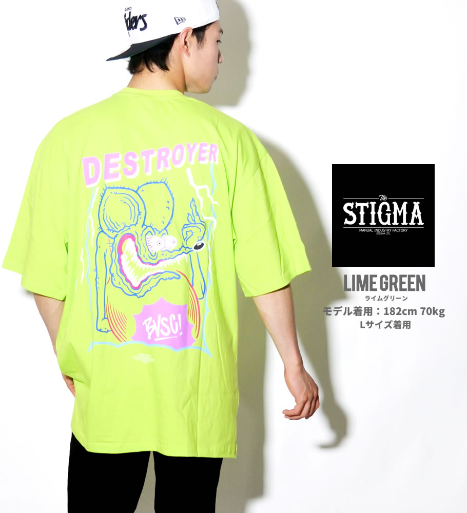 Stigma Vatos Society スティグマ 半袖tシャツ 韓国 ヒップホップ ストリート系 ファッション Sgtt009