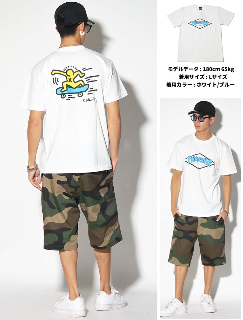 Thrasher Keith Haring スラッシャー キースへリング コラボ Tシャツ 半袖tシャツ メンズ 通販 スケーター ストリート ファッション Thkh Sst10 Tstt100