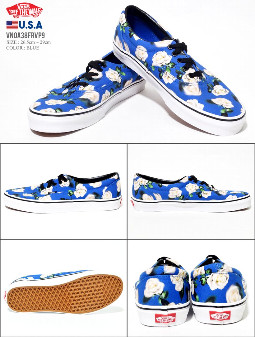 Vans バンズ スニーカー メンズ ローカット 花柄 スケーター スケート ストリート ファッション ヴァンズ 靴 通販 Vn0a38frvp9