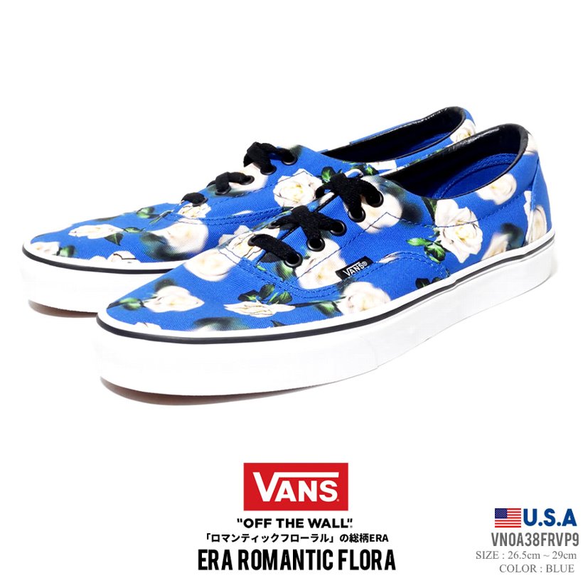 Vans バンズ スニーカー メンズ ローカット 花柄 スケーター スケート ストリート ファッション ヴァンズ 靴 通販 Vn0a38frvp9