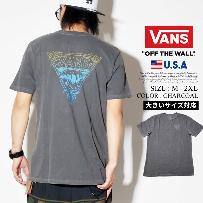 Vans バンズ Tシャツ メンズ 大きいサイズ 三角 ロゴ スケート ストリート系 スケーター スケボー ファッション ヴァンズ Vn0a3wblblk 服 通販