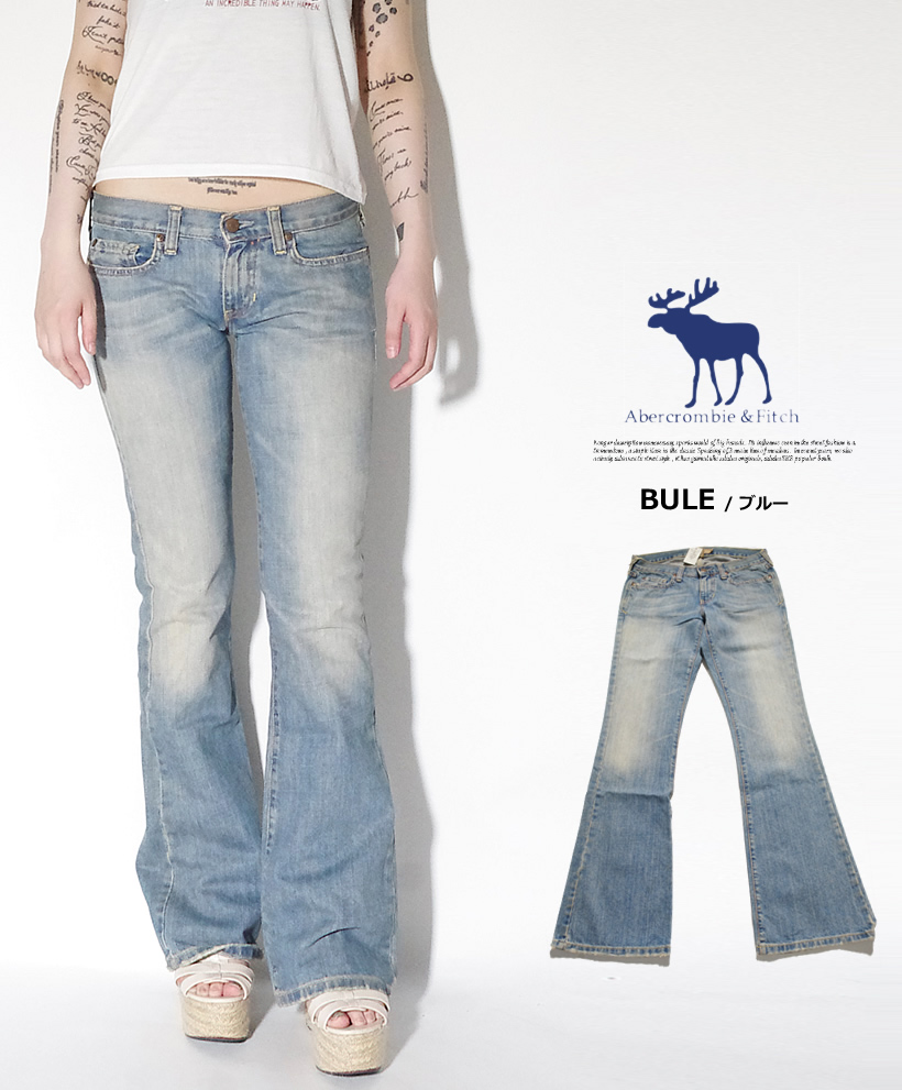 Abercrombie &amp; Fitch アバクロンビー&amp;フィッチ アバクロ ジーンズ ロングデニム 55106386 Bガール Bgirl